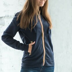 Толстовка худи на молнии с начесом JRC LAS VEGAS LADY 280, темно-синий, 2XL