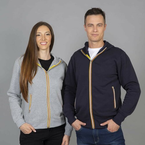 Толстовка худи на молнии с начесом JRC LAS VEGAS LADY 280, темно-синий, 2XL