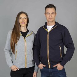 Толстовка худи на молнии с начесом JRC LAS VEGAS LADY 280, темно-синий, 2XL