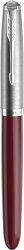 Перьевая ручка Parker 51 CORE BURGUNDY CT, перо: F, цвет чернил: black, в подарочной упаковке