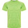 Спортивная футболка Roly Austin мужская, лаймовый меланж, размер S (44)