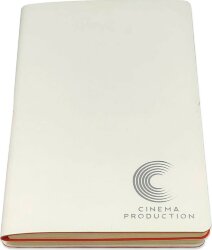 Тиснение фольгой на Бизнес-блокнот &quot;Combi&quot;, 130*210 мм, логотип &quot;CINEMA PRODUCTION&quot;