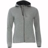 Толстовка женская CLASSIC HOODY FULL ZIP 300, серый меланж, XS