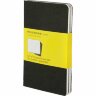  Записная книжка Moleskine Cahier (в клетку, 3 шт.), Pocket (9х14 см), черный