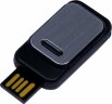 USB-флешка промо на 8 Гб прямоугольной формы, выдвижной механизм, черный