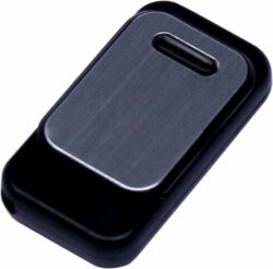 USB-флешка промо на 8 Гб прямоугольной формы, выдвижной механизм, черный
