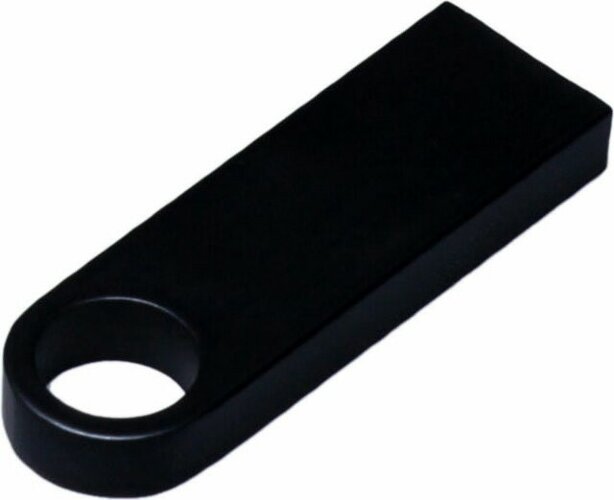 USB 2.0-флешка на 512 Мбайт с мини чипом и круглым отверстием, черный