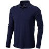 Рубашка поло Elevate Oakville мужская с длинным рукавом, темно-синий, размер XS (46)