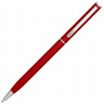  Ручка металлическая шариковая Slim, красный