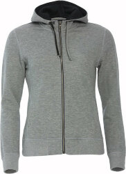 Толстовка женская CLASSIC HOODY FULL ZIP 300, серый меланж, S