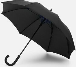 Зонт-трость Hidecolor с цветными спицами, черный с синим