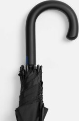 Зонт-трость Hidecolor с цветными спицами, черный с синим