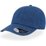 Бейсболка DAD HAT, 6 клиньев, металлическая застежка, синий, универсальный