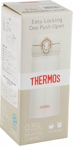 Термос из нержавеющей стали THERMOS JNL-352-PRW 0.35 л, белый