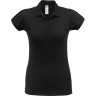 Рубашка поло женская BNC Heavymill, черная, размер S
