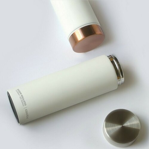 Термос Asobu LE BATON 500 мл, белый/серебристый