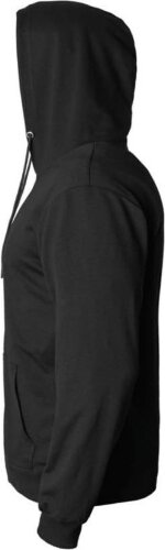 Толстовка унисекс с капюшоном SELEN 260, черный, 4XL
