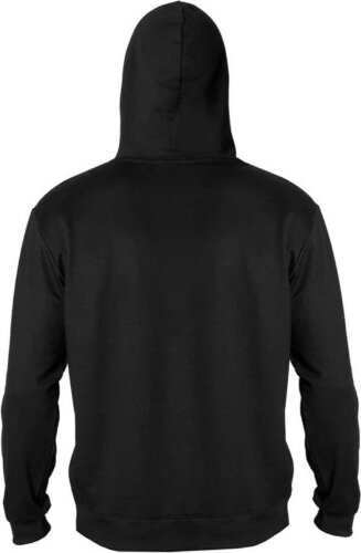 Толстовка унисекс с капюшоном SELEN 260, черный, 4XL