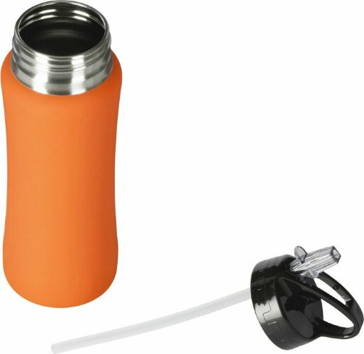 Бутылка для воды Bottle C1, сталь, soft touch, 600 мл, оранжевый