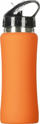 Бутылка для воды Bottle C1, сталь, soft touch, 600 мл, оранжевый