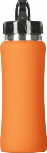 Бутылка для воды Bottle C1, сталь, soft touch, 600 мл, оранжевый