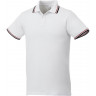 Мужская футболка поло Elevate Fairfield с коротким рукавом с проклейкой, белый/темно-синий/красный, размер XL (54)