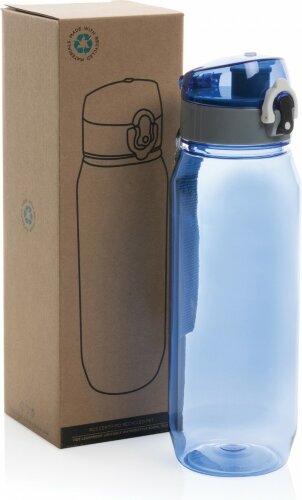 Герметичная бутылка для воды XD Collection Yide из rPET RCS, 800 мл, синий