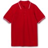 Рубашка поло Unit Virma Stripes, красная, размер S