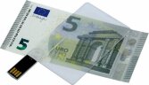 USB-флешка на 64 ГБ в виде прозрачной пластиковой карты, прозрачный