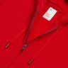 Толстовка на молнии с капюшоном унисекс King, красная, XL