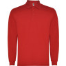 Рубашка поло Roly Carpe мужская с длинным рукавом, красный, размер S (44)
