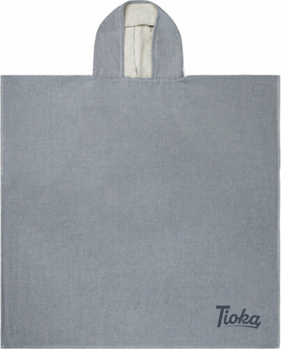 Халат-пончо VINGA Tolo, 100 x 95 см, 360 г/м2, темно-синий кремовый, one size