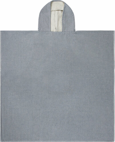 Халат-пончо VINGA Tolo, 100 x 95 см, 360 г/м2, темно-синий кремовый, one size