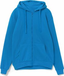 Толстовка на молнии с капюшоном Siverga 2.0, бирюзовая, 4XL