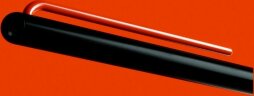 Шариковая ручка Pininfarina GrafeeX с красным клипом в чехле из переработанной кожи