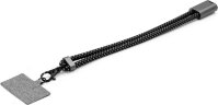 Ремешок-держатель для телефона с зарядным кабелем USB-C - USB-C Lany Wristband Charge Eco, серый