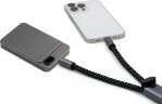 Ремешок-держатель для телефона с зарядным кабелем USB-C - USB-C Lany Wristband Charge Eco, серый
