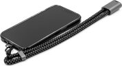 Ремешок-держатель для телефона с зарядным кабелем USB-C - USB-C Lany Wristband Charge Eco, серый