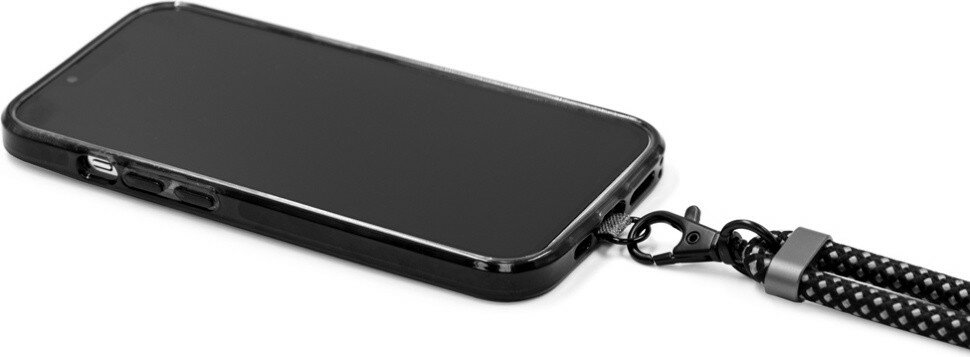 Ремешок-держатель для телефона с зарядным кабелем USB-C - USB-C Lany Wristband Charge Eco, серый