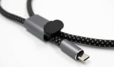 Ремешок-держатель для телефона с зарядным кабелем USB-C - USB-C Lany Wristband Charge Eco, серый