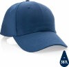 Бейсболка XD Collection Impact из переработанного хлопка AWARE™, 6 клиньев, 280 г/м2, темно-синий