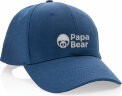 Бейсболка XD Collection Impact из переработанного хлопка AWARE™, 6 клиньев, 280 г/м2, темно-синий
