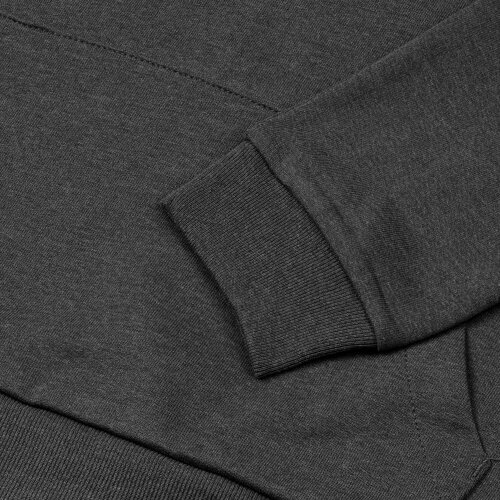 Толстовка с капюшоном унисекс Hoodie, серый меланж (антрацит), размер XS