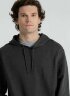Толстовка с капюшоном унисекс Hoodie, серый меланж (антрацит), XS