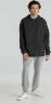Толстовка с капюшоном унисекс Hoodie, серый меланж (антрацит), XS