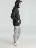 Толстовка с капюшоном унисекс Hoodie, серый меланж (антрацит), XS