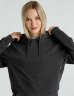 Толстовка с капюшоном унисекс Hoodie, серый меланж (антрацит), XS