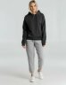 Толстовка с капюшоном унисекс Hoodie, серый меланж (антрацит), XS