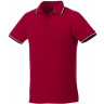  Мужская футболка поло Elevate Fairfield с коротким рукавом с проклейкой, красный/темно-синий/белый, размер XS (46)