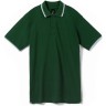 Рубашка поло мужская с контрастной отделкой Sol's Practice 270, зеленый/белый, размер S